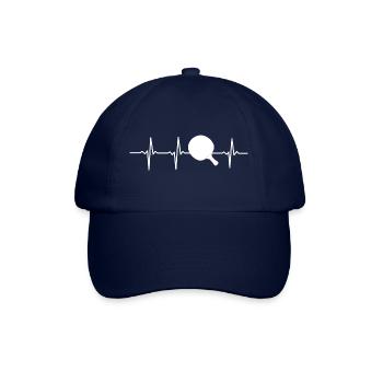 My heart beats for TABLE TENNIS - gift - Baseball Cap - blue/blue - Front