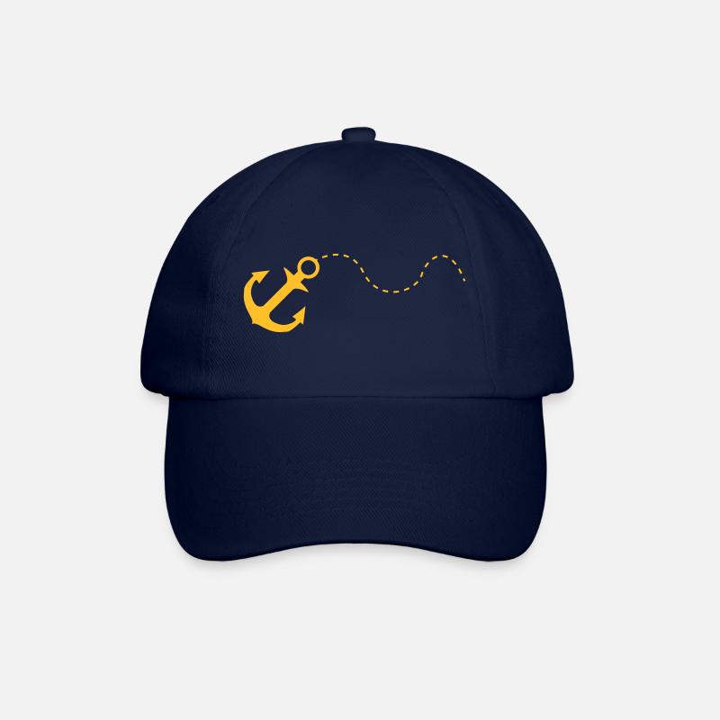 anker - Baseballkappe - Blau/Blau