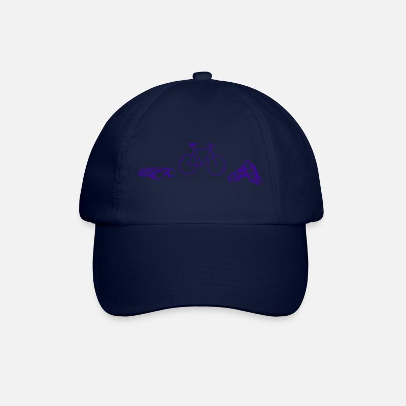 triathlet - Baseballkappe - Blau/Blau