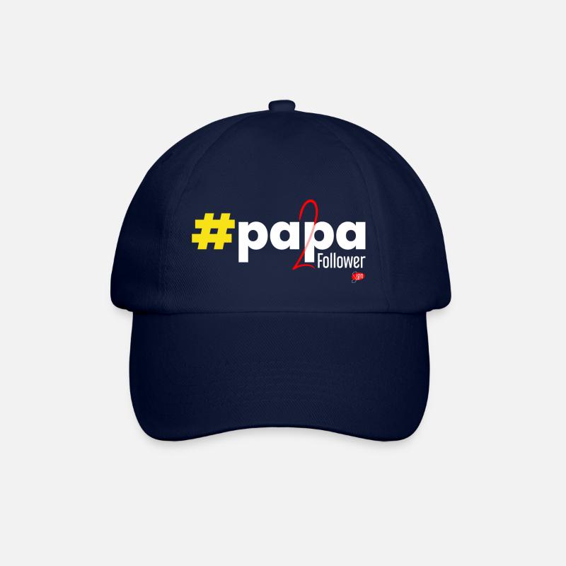 Papa, 2 Follower - Baseballkappe - Blau/Blau