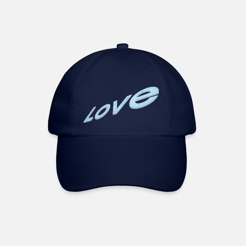 Love - Baseballkappe - Blau/Blau