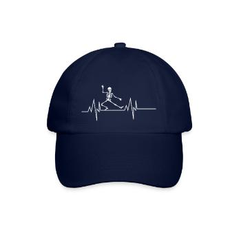 Dancing Halloween Skeleton Heartbeat - Baseball Cap - blue/blue - Front