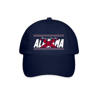 Es gibt keinen Ort wie Alabama - Baseballkappe - Blau/Blau - Vorne