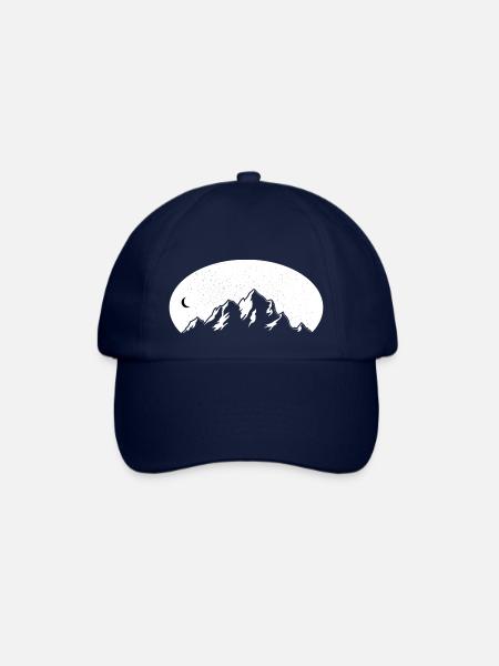 Wanderer mountain design - Baseball Cap - blue/blue
