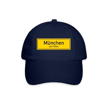 Munich place name sign Germany - Baseball Cap - blue/blue - Front