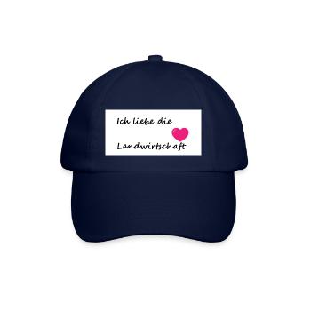 Ich liebe die landwirtschaft - Baseballkappe - Blau/Blau - Vorne