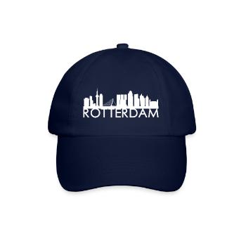 Idée cadeau Rotterdam Pays-Bas skyline - Casquette classique - bleu/bleu - Devant
