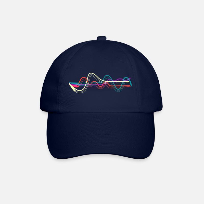 Lignes. - Casquette classique - bleu/bleu