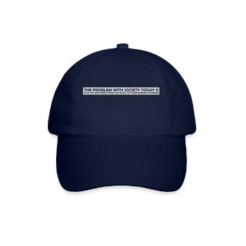 drinks from enemies skulls - Baseball Cap - blue/blue - Front