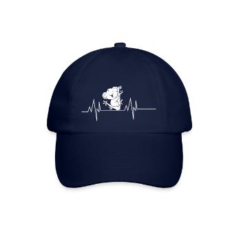 Koala Herzschlag - Baseballkappe - Blau/Blau - Vorne