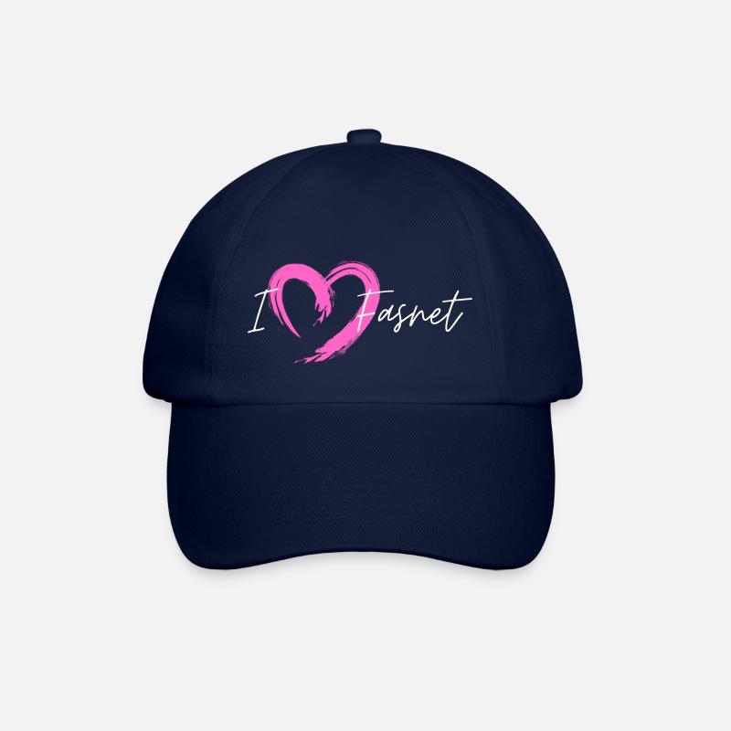 Ilove Fasnet Pink - Baseballkappe - Blau/Blau