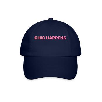 CHIC HAPPENS ROSA - Baseballkappe - Blau/Blau - Vorne