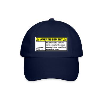 Warning - Baseball Cap - blue/blue - Front
