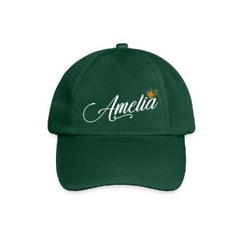 Amelia Name für Frauen Kinder Kleinkinder - Amelia - Baseballkappe - Flaschengrün - Vorne