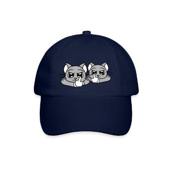 Méchants Chats Amis Majeur Insulte Équipe - Casquette classique - bleu/bleu - Devant