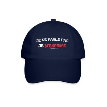 Je ne parle pas je m'exprime - Casquette classique - bleu/bleu - Devant