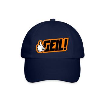 Geil Spruch - Baseballkappe - Blau/Blau - Vorne