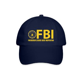 FBI Bier Inspektor - Baseballkappe - Blau/Blau - Vorne