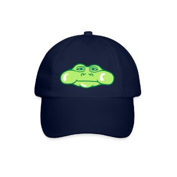 visage tête kroete grenouille quak amphibie comic car - Casquette classique - bleu/bleu - Devant