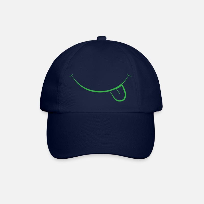 glücklich - Baseballkappe - Blau/Blau