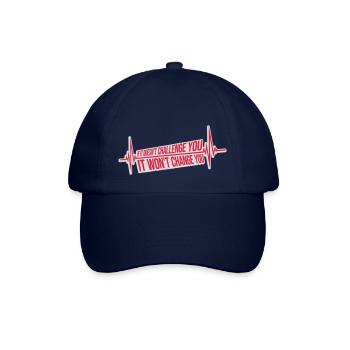 Séance d’entraînement Fitness Motivation Citation - Casquette classique - bleu/bleu - Devant