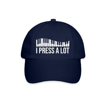 Piano Musician Pianist Keyboard Music - Baseball Cap - blue/blue - Front