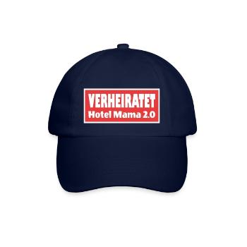 Verheiratet Hotel Mama 2.0 Faule Ehemänner Spruch - Baseballkappe - Blau/Blau - Vorne