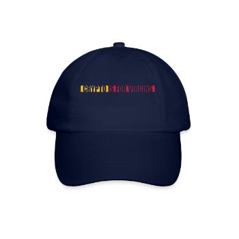 crypto is for virgins - Baseball Cap - blue/blue - Front
