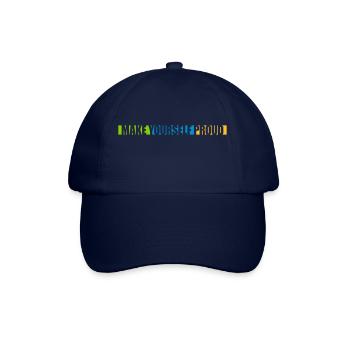 make yourself proud Zitat - Baseballkappe - Blau/Blau - Vorne