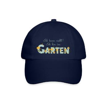 Ich kann nicht ich bin im Garten - Gartenarbeit - Baseballkappe - Blau/Blau - Vorne