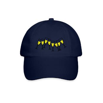 sekt glaeser design - Baseballkappe - Blau/Blau - Vorne