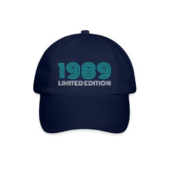 1989 Limited Edition Birthday Design - Baseball Cap - blue/blue - Front