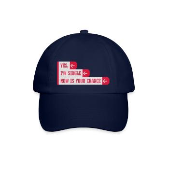single now your chance - Baseballkappe - Blau/Blau - Vorne