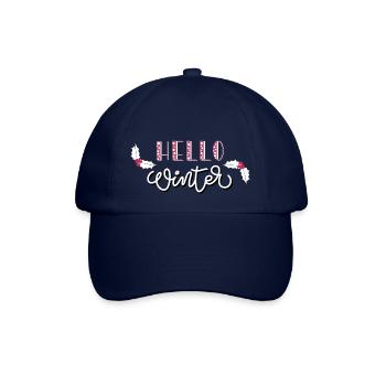 Hello Winter - Baseballkappe - Blau/Blau - Vorne