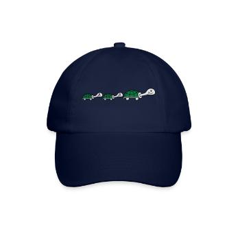 Cute Turtle Family - Baseball Cap - blue/blue - Front