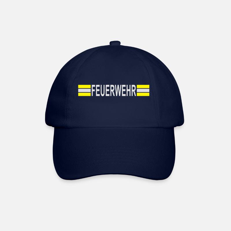 Fire Department logo with hard-symmetric - Baseball Cap - blue/blue