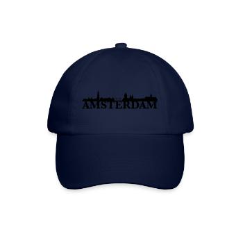 Idée cadeau Amsterdam Pays-Bas skyline - Casquette classique - bleu/bleu - Devant