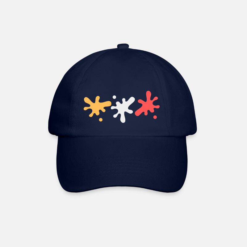 Farbflecken in lesbischen Pride Farben - Baseballkappe - Blau/Blau