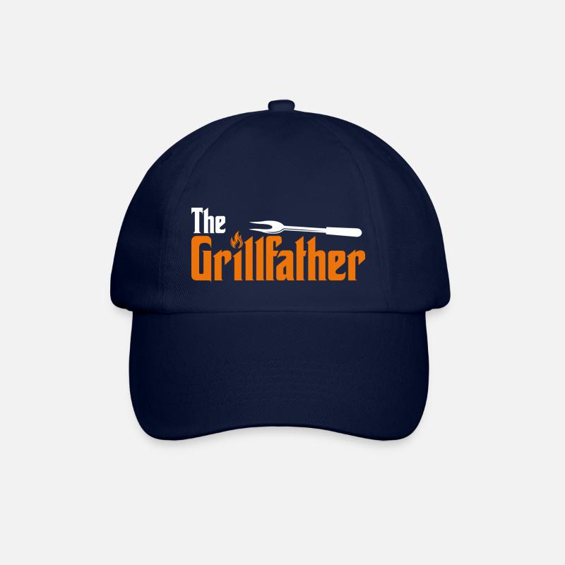 Der Grill Vater. The Grillfather - Baseballkappe - Blau/Blau