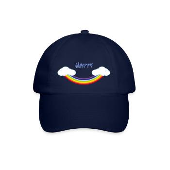 Arc-en-ciel inversé en forme de sourire - Casquette classique - bleu/bleu - Devant