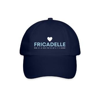J’aime la fricadelle humour ch’ti et belge - Casquette classique - bleu/bleu - Devant