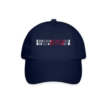 Workout Fitness Motivation Zitat - Baseballkappe - Blau/Blau - Vorne