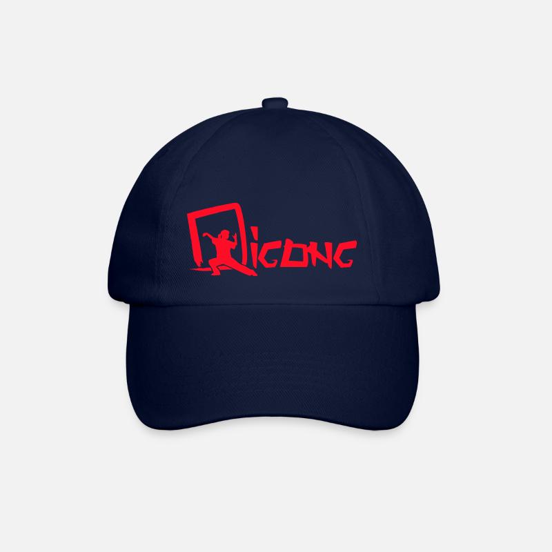 Qigong logo - Baseballkappe - Blau/Blau