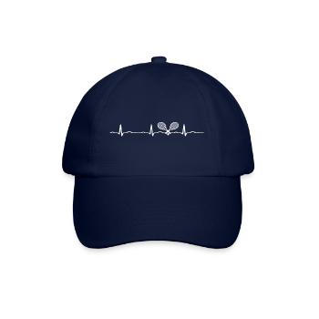 ECG HEARTBEAT TENNIS blanc - Casquette classique - bleu/bleu - Devant