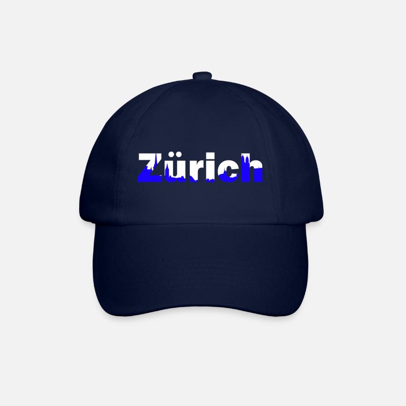 zürich - Baseballkappe - Blau/Blau