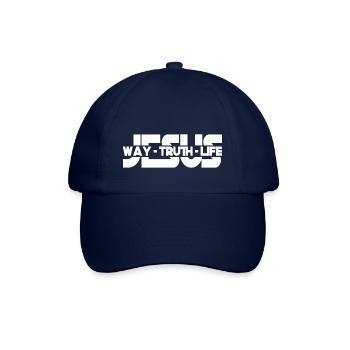 Jésus chemin vérité vie B - Casquette classique - bleu/bleu - Devant