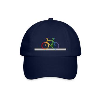 Strasse Regenbogen Fahrrad - Baseballkappe - Blau/Blau - Vorne