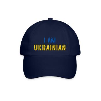 Je suis le drapeau grunge ukrainien - Casquette classique - bleu/bleu - Devant