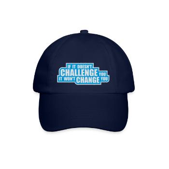 Workout Fitness Motivation Quote - Baseball Cap - blue/blue - Front