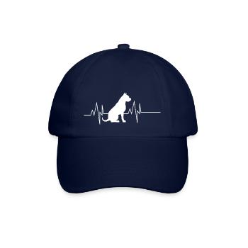 Pitbull Herzschlag - Baseballkappe - Blau/Blau - Vorne